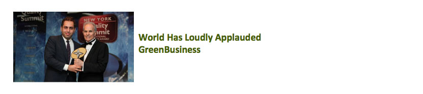 World Has Loudly Applauded Greenbusiness