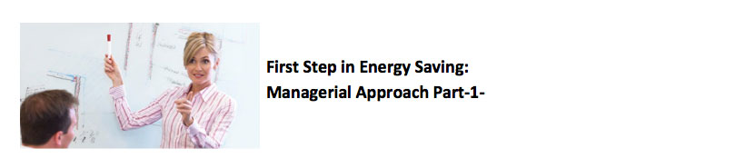 First Step in Energy Saving: Managerial Approach
