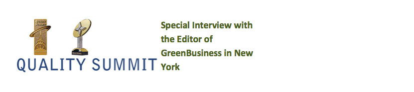 Special Interview with the Editor of GreenBusiness in New York